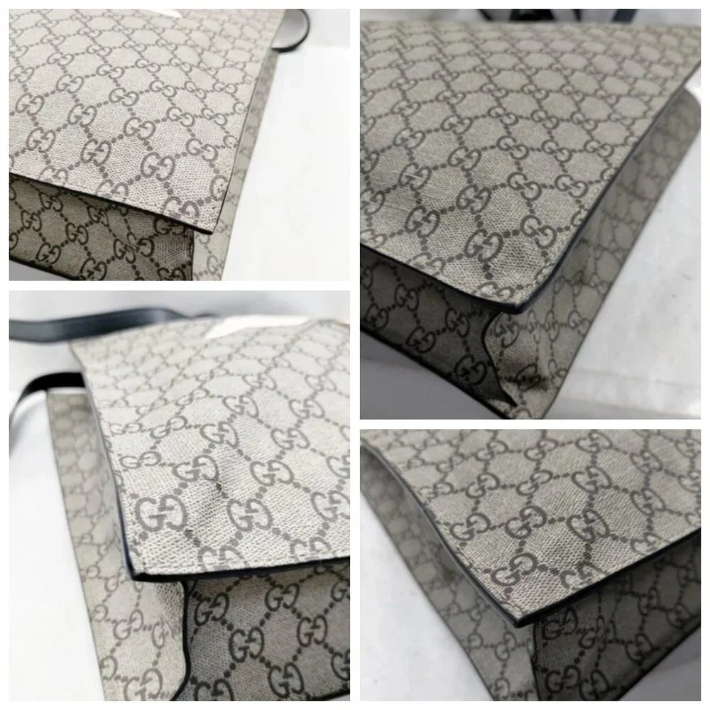 Gucci Hand Bag Brown PVC 749-052925 - Picture 6 of 13